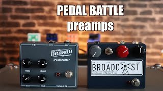Pedal Battle - Hudson Electronics BROADCAST Germanium Preamp  vs Benson PREAMP