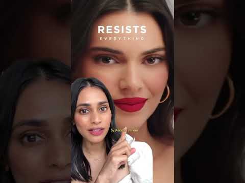 The red lipstick worn by Kendall Jenner is such a stunning shade💄✨#ytshorts #browngirlmakeup