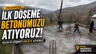 Kolon ve Döşeme Betonunu Birlikte Döküyoruz | Başiskele Servetiye Proj