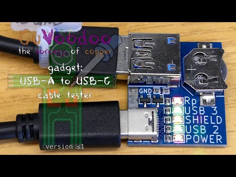 CuVoodoo gadget: USB-A to USB-C cable tester (v1)
