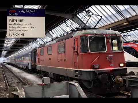 🇦🇹🇨🇭 Nightjet upgraded couchette journey from Vienna Central Station to Zurich Central Station