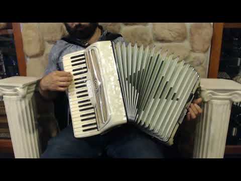 4413 - Ivory Gold Chrysler Piano Accordion LM 41 120 $799