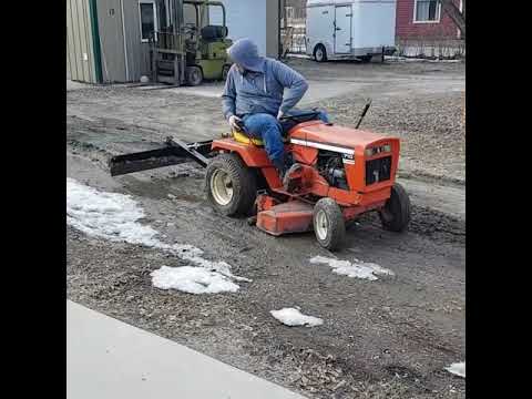 Homemade diy scraper blade for garden tractor