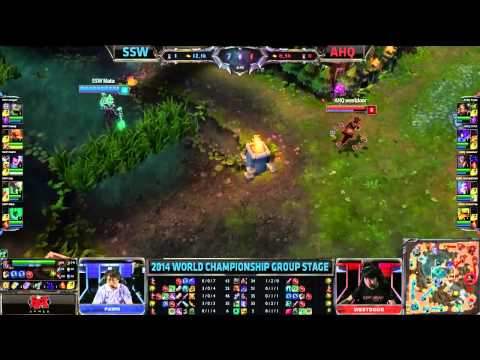 Samsung White vs Ahq e Sports Club S4 Worlds Game 1   SSW vs AHQ LoL S4 World Championship 2014 G1