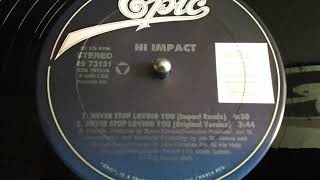 HI IMPACT- NEVER STOP LOVING YOU  [IMPACT REMIX]