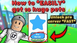 How to get 10 HUGE Pets *FAST* for Pro Trading Plaza in Pet Simulator X (ROBLOX)