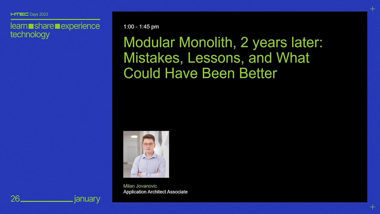 Modular Monolith, 2 years later: Mistakes, Lessons, and What Could Have Been Better thumbnail