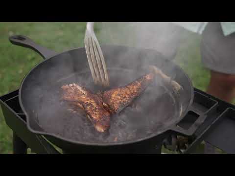 Catch & Cook | Blackened Redfish Acadiana Recipe from The Cajun Ninja