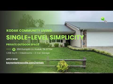 Peaceful Single-Level Living in a Charming Kodak Neighborhood property video