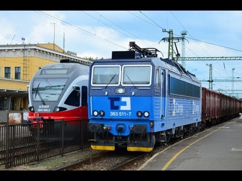 CD Cargo 363.511 "Pershing" with freight train departure (in HD)