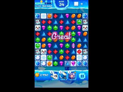 Jewel Pop Mania:Match 3 Puzzle Level 147 ( Ice Cream Town Episode ) - Walkthrough ( No Booster )