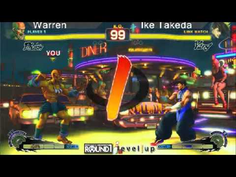 SSF4 AE: Warren (Dhalsim) vs Ike Takeda (Yang) - levelup (Round One Arcade)