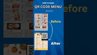 Create a Qr code menu & earn money || Increase customer for business || #viralvideo#qrcode#menucard