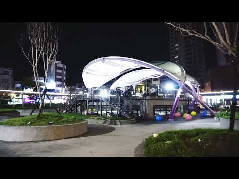 Distrito de Zhongli, mercado noturno da cidade de Taoyuan e vista noturna