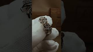 Золоте кільце Tiffany X з комбінованого золота