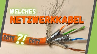 Welches Netzwerkkabel für was? CAT5 oder CAT7? Unterschied, Aufbau und Arten.