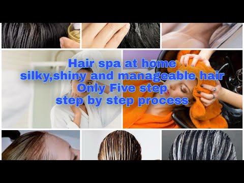 Get smooth ,Silky,shiny,and manageable hair with natural hair spa at home