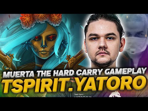 TSPIRIT.YATORO MUERTA HARD CARRY GAMEPLAY - DOTA 2 PATCH 7.34D