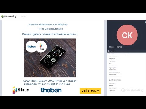 iHaus Webinar: Theben LUXORliving mit der iHaus Plattform verbinden