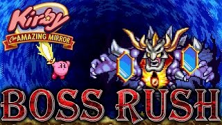 Kirby & The Amazing Mirror - All Bosses (No Damage)