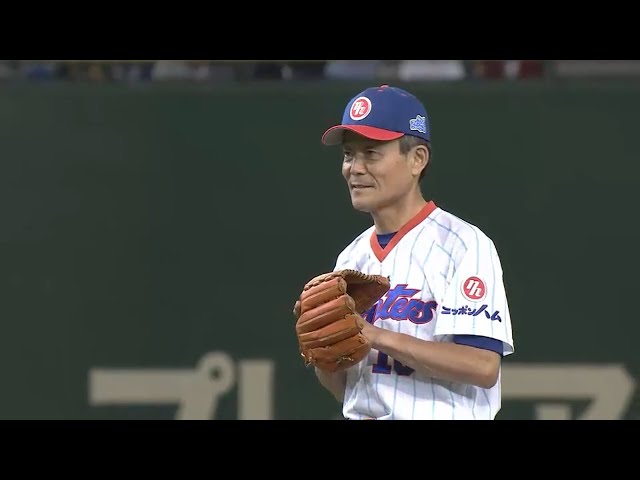 【始球式】「伝説の新人王」木田勇さん登場!! 2015/8/23 F-Bs