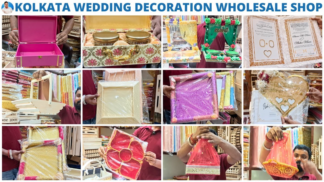 Wedding Decoration Items Wholesale Market Kolkata | Stylish Tray, Fancy Pouch & More