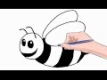How to Draw a Bee Easy Step by Step How to Draw a Bee Easy Step by Step