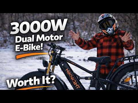 Dual Motor E-Bike in the Snow! HiKnight H6 Pro FULL Review