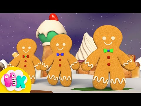 Tre Pepparkaksgubbar sång + karaoke 🎄Jullåtar på svenska - HeyKids