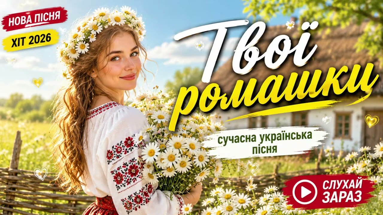 Твої ромашки — сучасна авторська українська пісня 2026