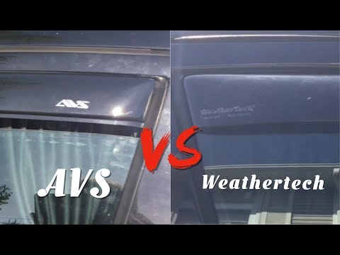 WEATHERTECH vs AVS - Which IN CHANNEL Rain Guard (Window visor) is The Best???