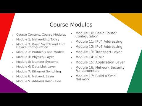 Week 1: Course Overview: Course: Introduction to Networks (ITN) (CCNAv7)