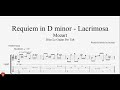 Mozart - Requiem In D Minor K 626, Lacrimosa - Guitar Tutorial + TAB
