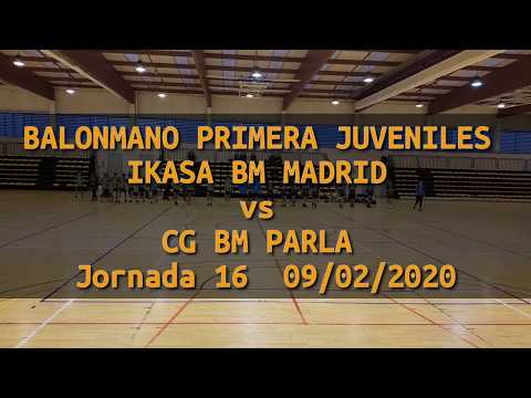BALONMANO PRIMERA JUVENILES IKASA BM MADRID vs CG BM PARLA Jornada 16    09/02/2020