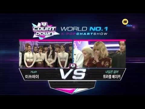 131114 Trouble Maker - Now - M Countdown - Hyuna & Hyunseung