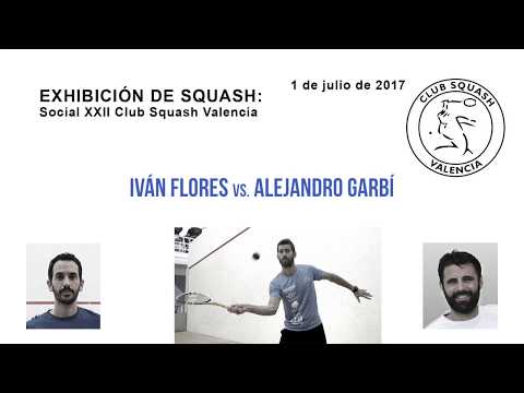 IVAN FLORES vs. ALEJANDRO GARBI. Exhibición Squash