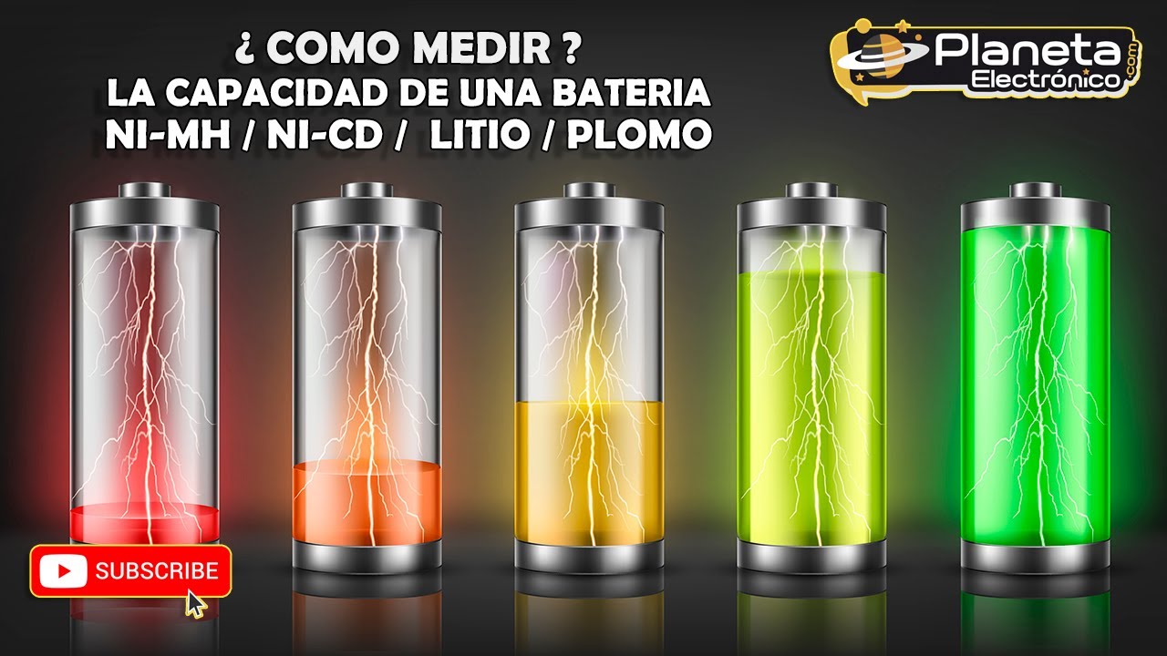 💅💅 Como MEDIR la capacidad de CARGA DE BATERIA en cualquier formato, Ni-Mh, Ni-Cd, Litio, Plomo 🔋🔋