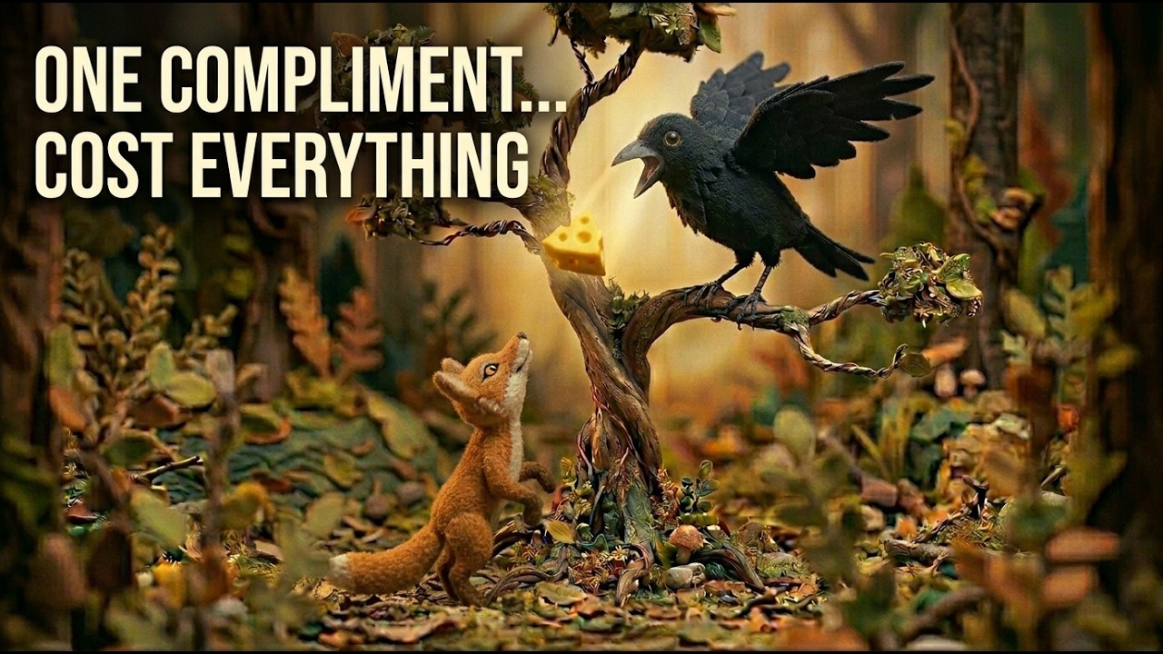 One Compliment… Cost Everything | Aesop’s The Fox & The Crow (Animated)