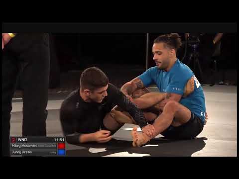 Mikey Musumeci using K-Gaurd to take the leg lock game to Junny