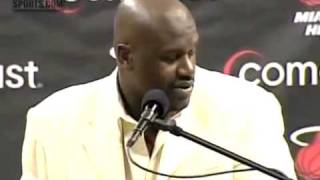 Shaquille O'Neal 1st Miami Heat Press Conference