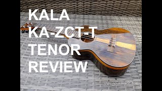 Video thumbnail for Got A Ukulele Reviews - Kala KA-ZCT-T Ziricote Tenor Ukulele by GotAUkulele