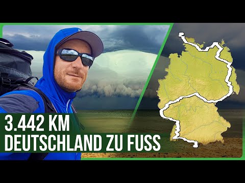 3442 km Deutschland zu Fuß 🟢 165 Tage von der Nordsee in die Alpen