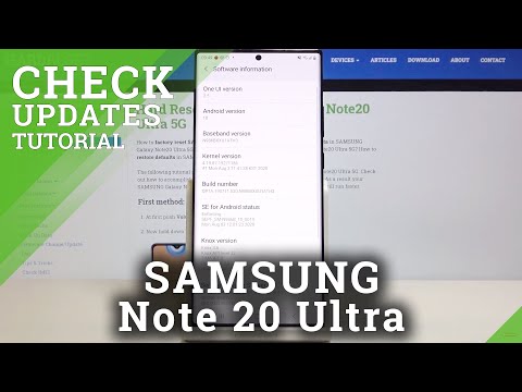 How to Update System in  SAMSUNG Galaxy Note 20 Ultra – Auto Update Settings