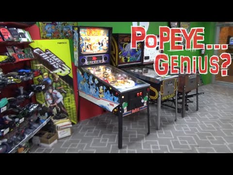 The Story Behind Python Anghelo's Popeye Saves The Earth Pinball Machine - Artist's Concept