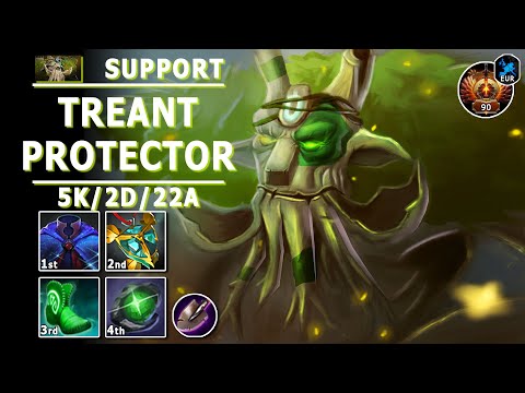 Treant Protector Hard Support | 7.31c | Pos 5 Treant Guide | Dota 2 Immortal Gameplay