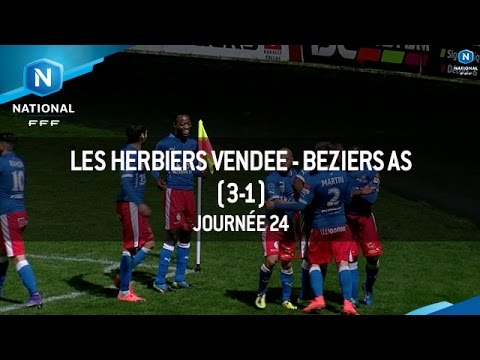J24 : Les Herbiers Vendée - Beziers AS (3-1), le résumé