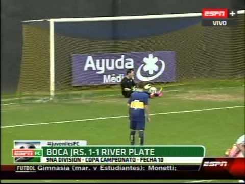 JUVENILES A. 9na. División. RIVER PLATE - BOCA JRS. 13-9. ESPN.