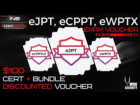 [VOUCHER] $100 eJPT eCPPT eWPTX Exam Voucher | INE Certifications 100 USD OFF Voucher | MRK Security