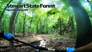 Riding Stewart State Forest MTB Trails. Smooth Flow and some really janky Rock Gardens