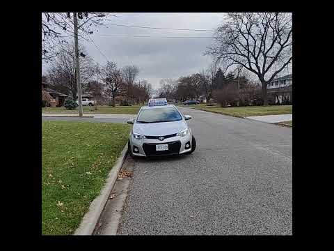 Uphill with curb, Downhill with curb IQ Driving school G2 or Full G Road test Windsor Ontario